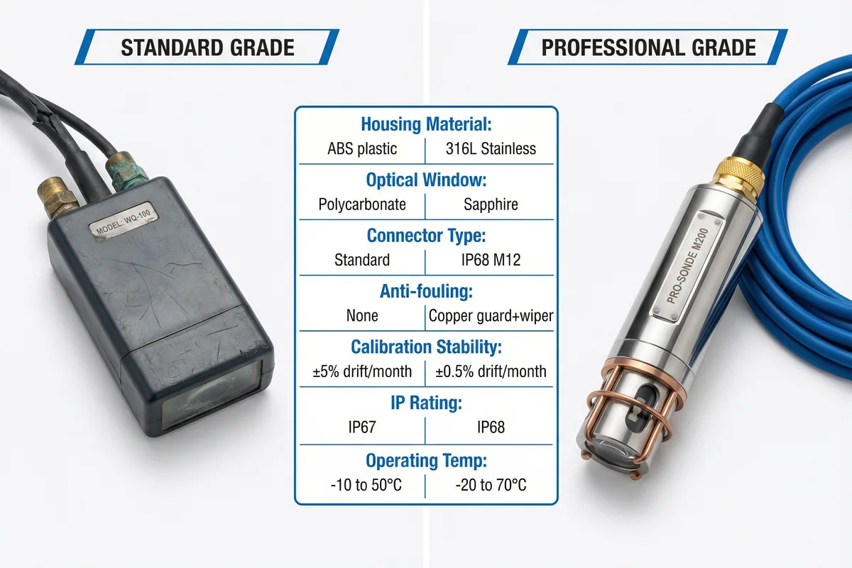 Standard vs Professional Grade Sensor Comparison