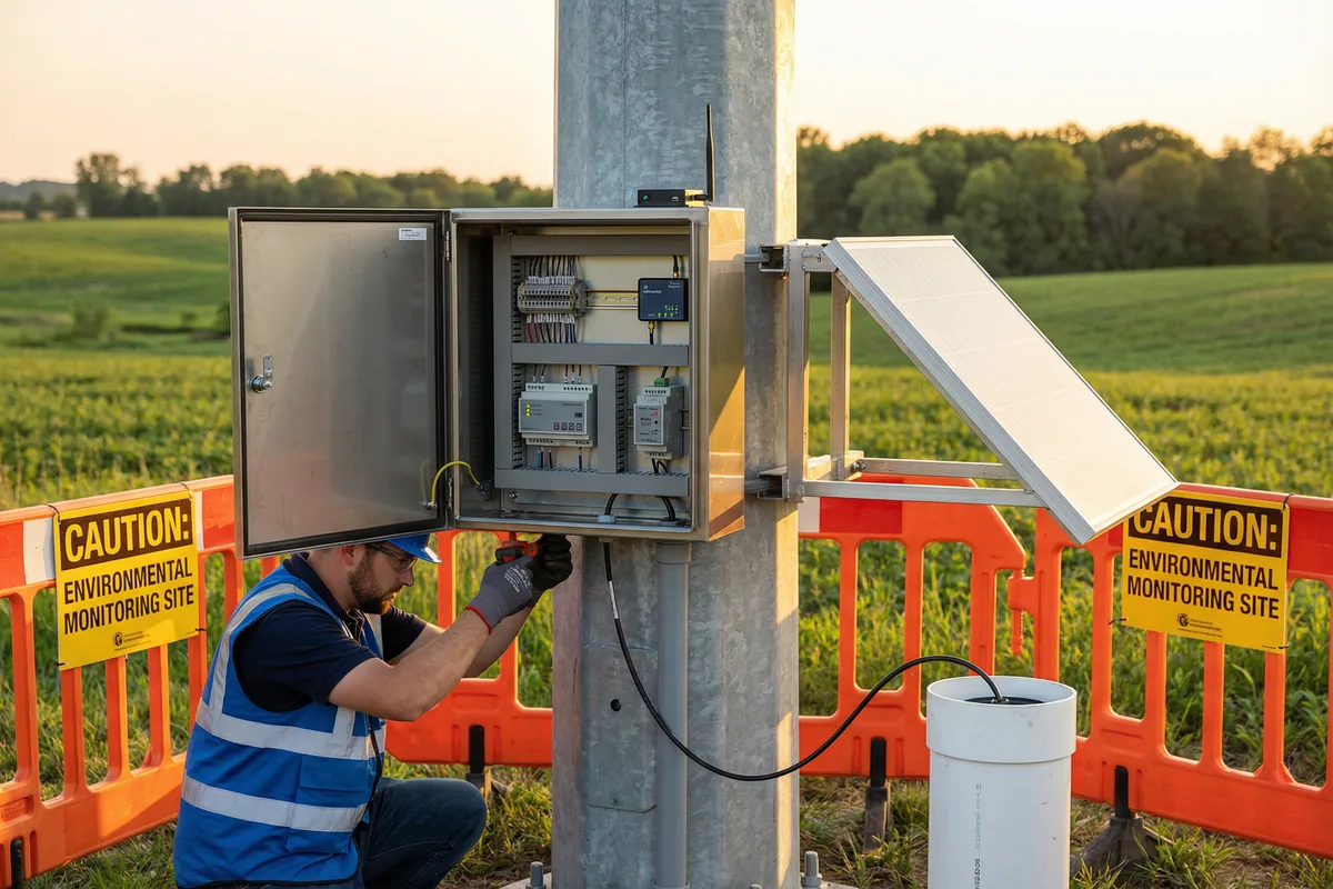 Monitoring Station Installation in Progress