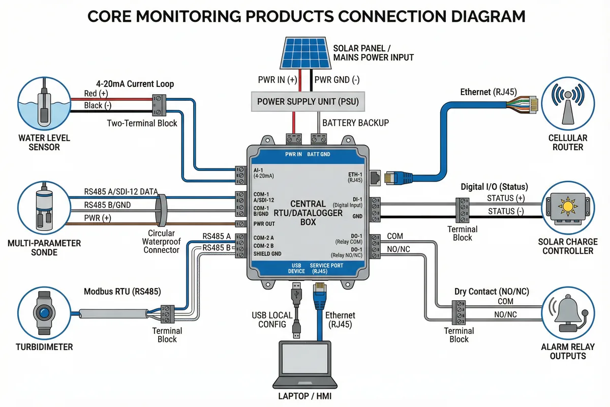 Core Products Interface and Wiring Logic Diagram